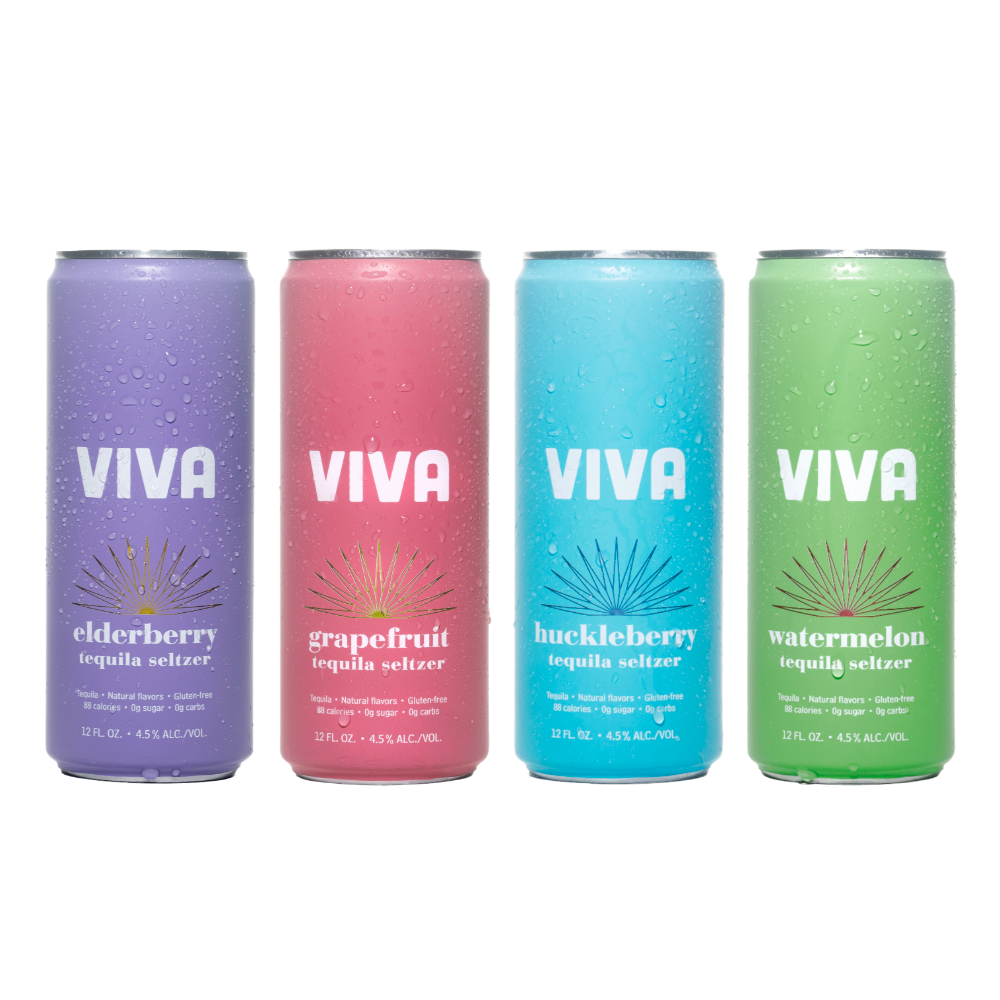 VIVA Tequila Seltzer // Boozy Advent Calendar: 12 Shots of Christmas BUNDLE (12 Bottles Pre-loaded)