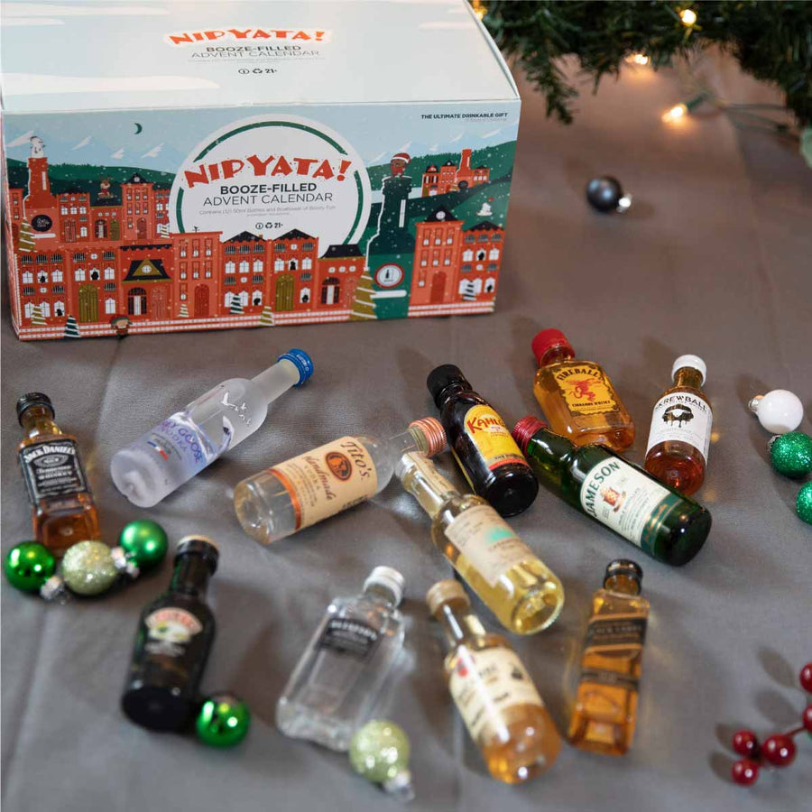 VIVA Tequila Seltzer // Boozy Advent Calendar: 12 Shots of Christmas BUNDLE (12 Bottles Pre-loaded)