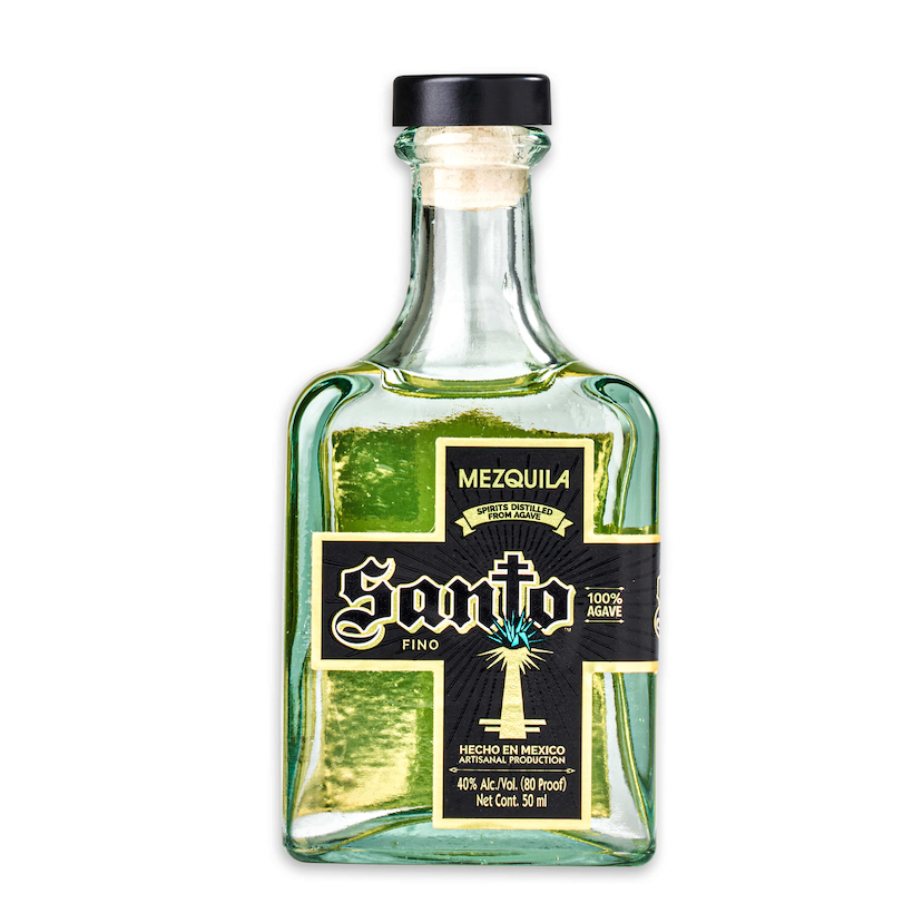 Santo Mezquila Tequila, 50 ML Bottle (10 Pack)