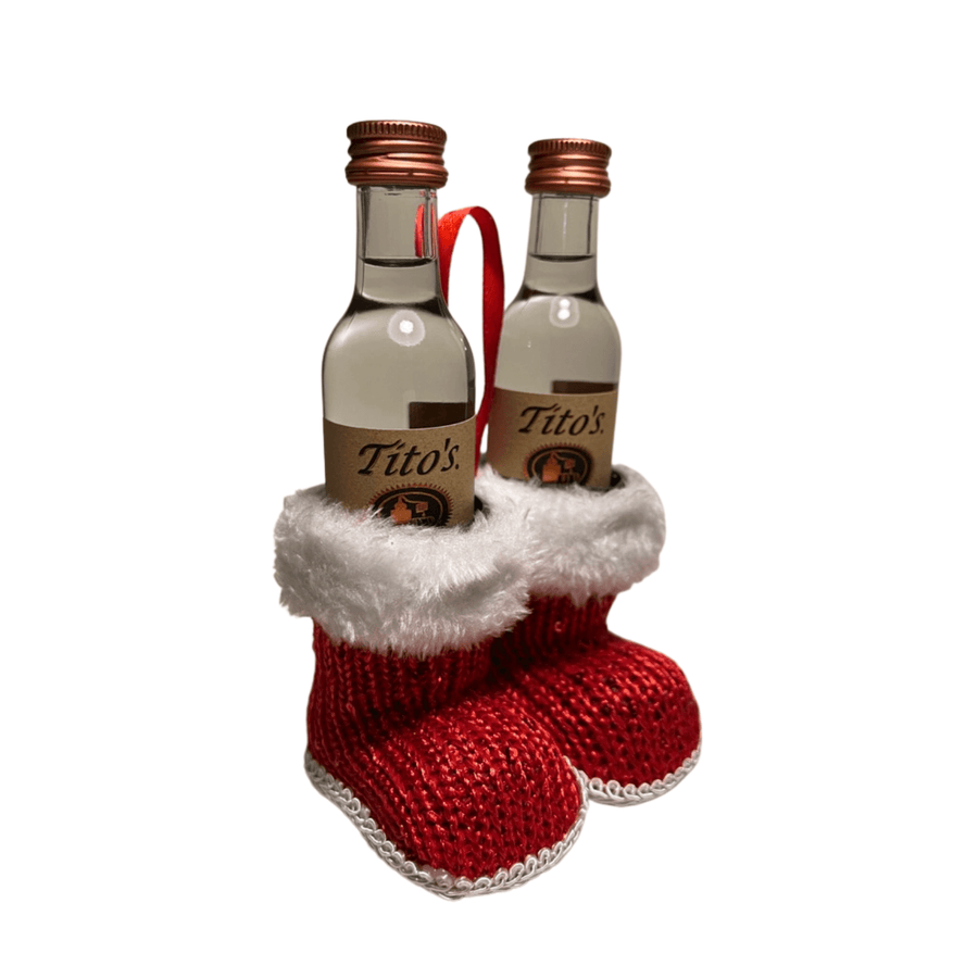 Tito's Drunken Santa Booties (5 Pairs, 10 mini bottles)