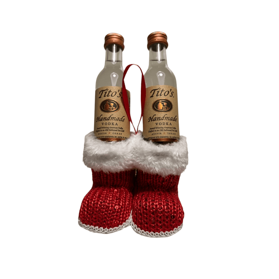 Tito's Drunken Santa Booties (5 Pairs, 10 mini bottles)