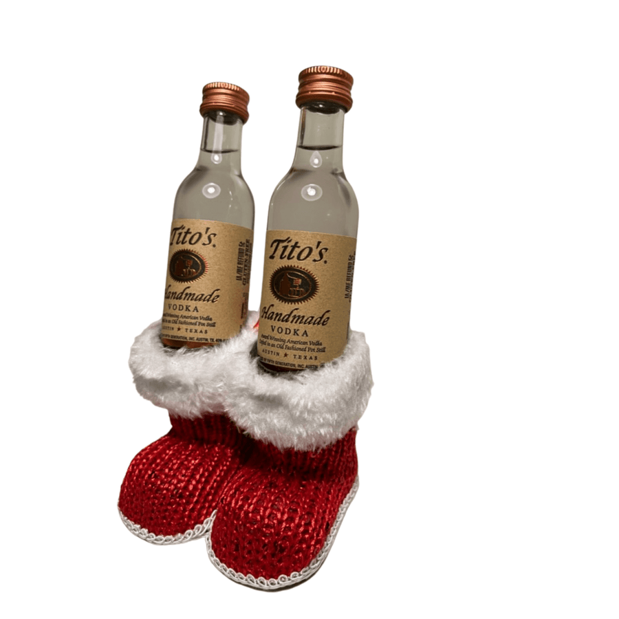 Tito's Drunken Santa Booties (5 Pairs, 10 mini bottles)