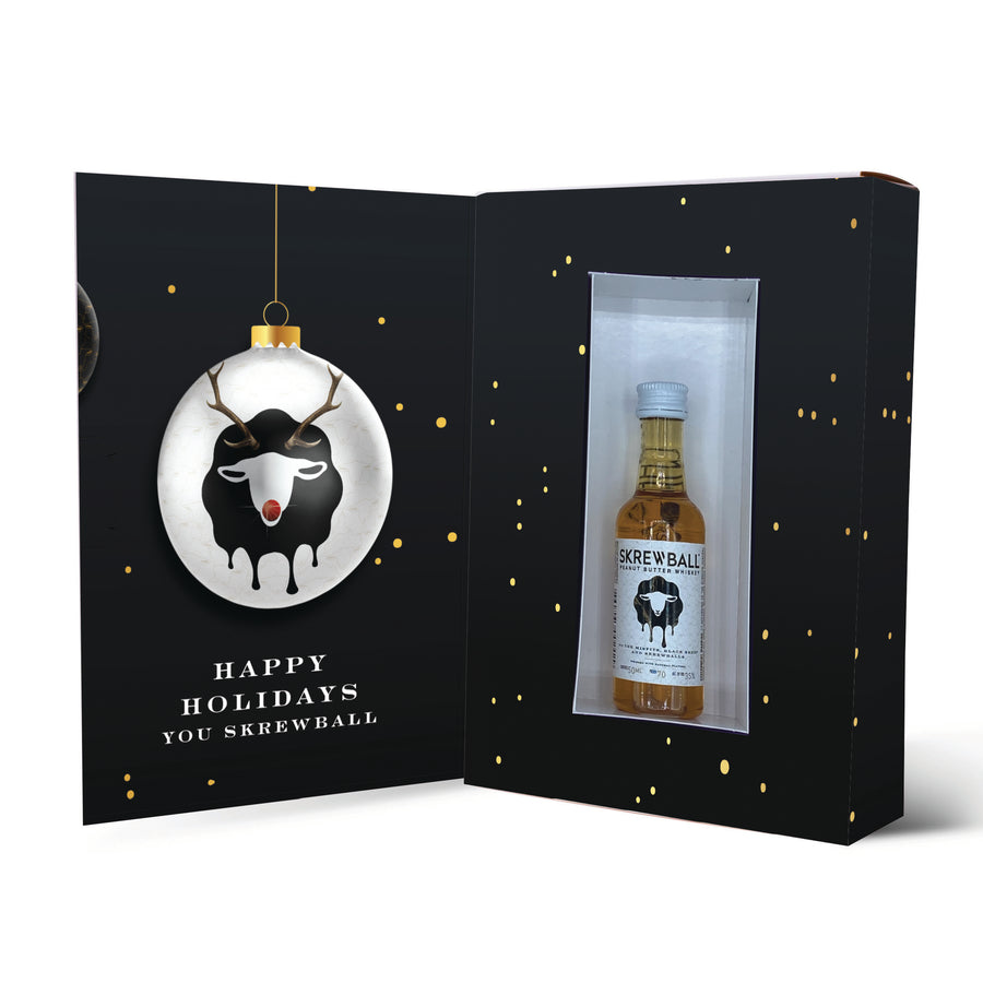 Skrewball Whiskey Holiday Drinkable Greeting Card®