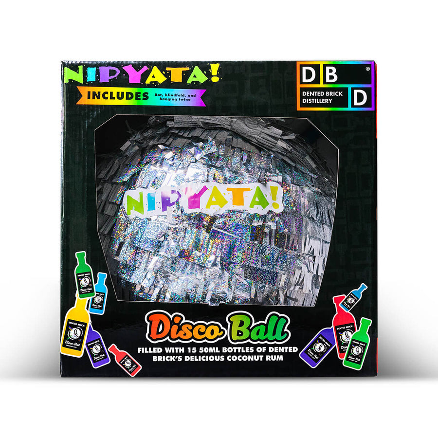 The New Year's Eve Disco Ball Rum NIPYATA! (15 Bottles of Coconut Rum Pre-loaded)